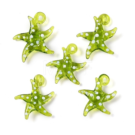 Handmade Lampwork Pendants LAMP-C015-02E-1
