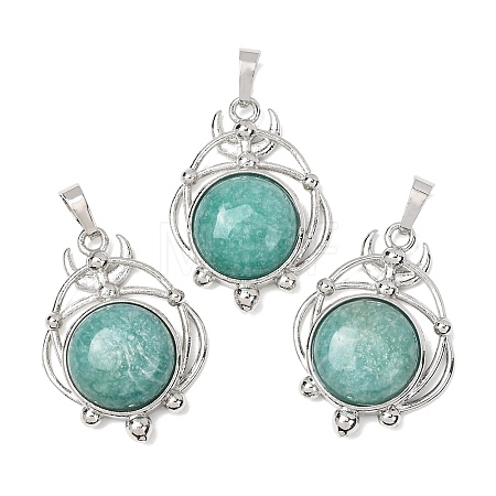 Natural Amazonite Pendants GG-CBA0251-09E-P-1