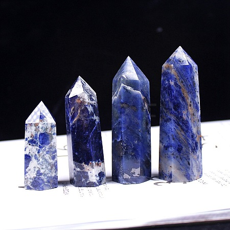 Point Tower Natural Sodalite Home Display Decoration PW-WG54681-01-1