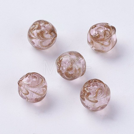 Handmade Silver Foil Lampwork Beads LAMP-J089-R01-1