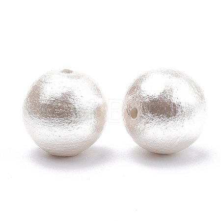 Compressed Cotton Pearl Beads WOVE-S114-16mm-11-1