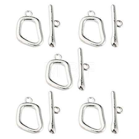 Alloy Toggle Clasps PALLOY-YW0002-22MS-1