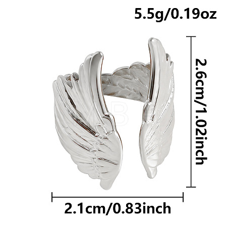 304 Stainless Steel Cuff Open Rings LS-LN1583-1-1