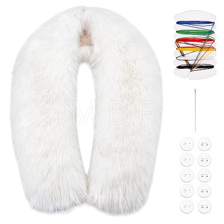 Artificial Wool Fur Collar AJEW-PH0008-64B-1