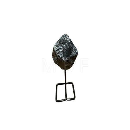 Natural Smoky Quartz Lamp with Metal Holder Ornament PW-WG598C7-07-1