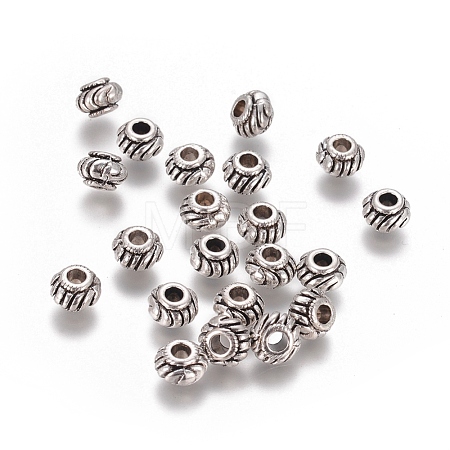 Tibetan Style Spacer Beads TIBEB-Q39-AS-LF-1