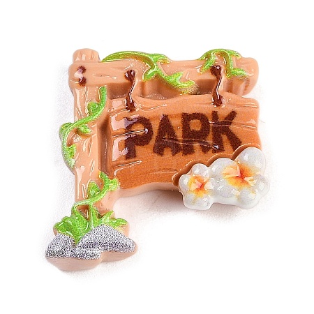 Park Theme Cartoon Resin Cabochons CRES-S368-01E-1