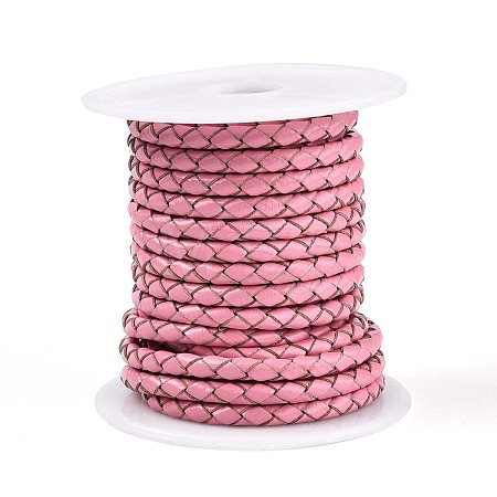 Hollow Braided Cowhide Leather Cord NWIR-ZX002-01B-1