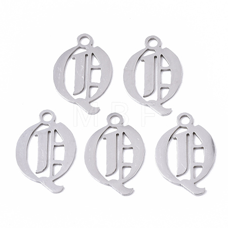 Tarnish Resistant 201 Stainless Steel Pendants STAS-N091-40Q-1