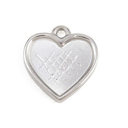 304 Stainless Steel Pendant Cabochon Settings LS-STAS-L313-02P-1