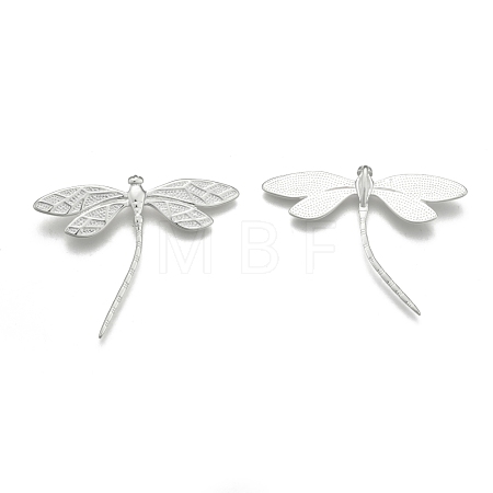 Brass Dragonfly Pendants KK-BB11606-1