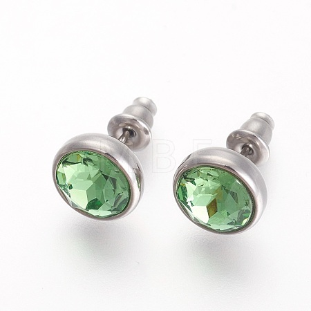 304 Stainless Steel Stud Earrings EJEW-F182-A09-1