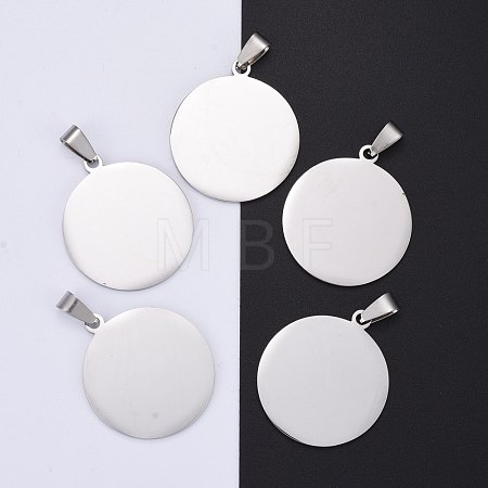 Tarnish Resistant 304 Stainless Steel Pendants STAS-I140-17S-1