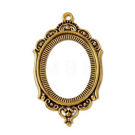 Zinc Alloy Pendant Cabochon Settings FIND-WH050-70AG-1