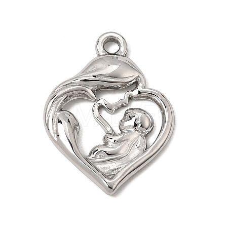 Mother's Day 304 Stainless Steel Pendants SA-CBA9B1E-12P-1