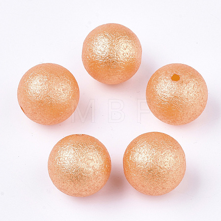 Acrylic Imitation Pearl Beads OACR-T013-01A-04-1