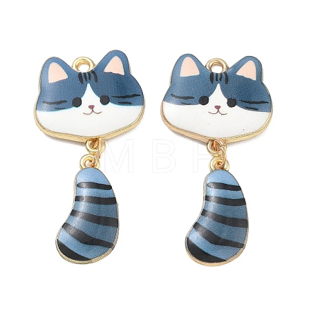 Printed Alloy Pendants ENAM-K076-45G-05-1
