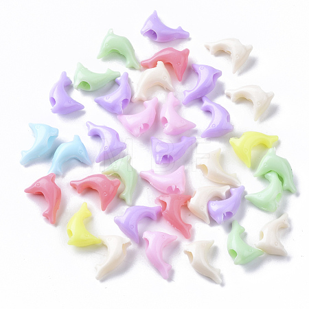 Opaque Polystyrene(PS) Plastic European Beads KY-I004-22-1