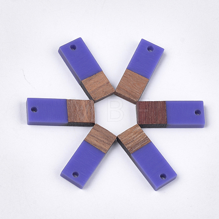 Resin & Walnut Wood Pendants RESI-S358-79H-1
