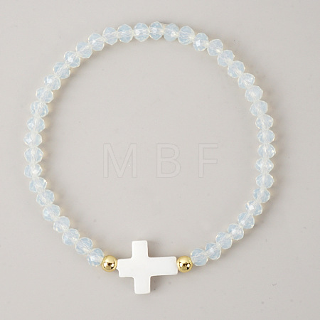 Bohemian Glass Beads Stretch Bracelets KO2121-8-1