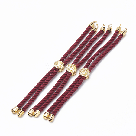 Nylon Twisted Cord Bracelet Making MAK-T003-16G-1