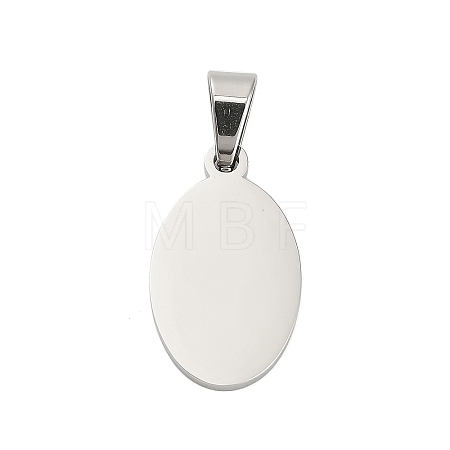 304 Stainless Steel Stamping Blank Tag Pendants STAS-H333-02P-1