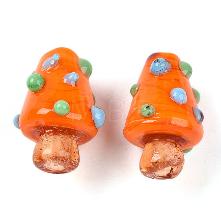 Handmade Lampwork Bumpy Beads X1-LAMP-T022-02A-09-1