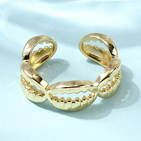 Brass Cuff Rings for Women RJEW-H262-06B-G-1