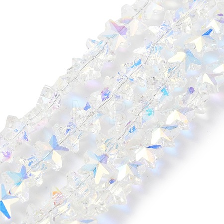 Electroplate Transparent Glass Beads EGLA-Z003-AB01-1