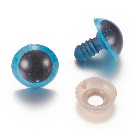 Craft Plastic Doll Eyes Stuffed Toy Eyes DIY-R039-14mm-04-1