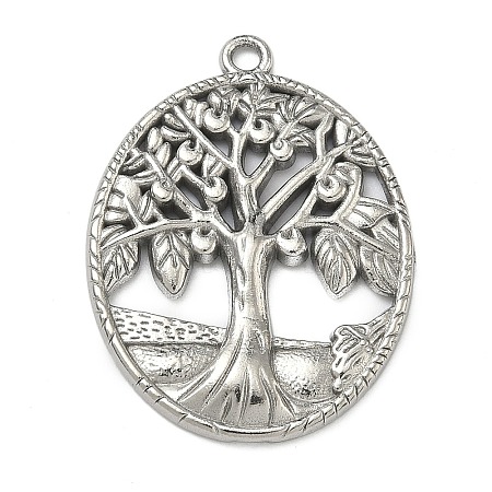 304 Stainless Steel Pendants STAS-P446-11P-1