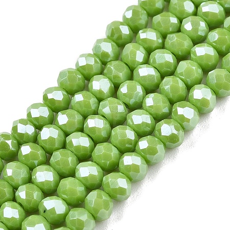 Electroplate Glass Beads Strands EGLA-A044-P3mm-A30-1