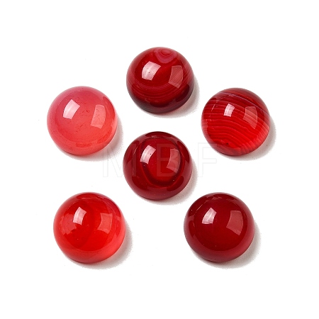 Natural Banded Agate Cabochons G-E492-K-01-1