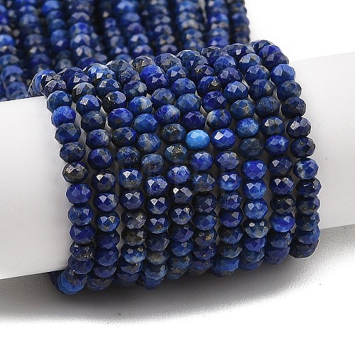 Dyed Natural Lapis Lazuli Beads Strands G-K376-B05-02-1