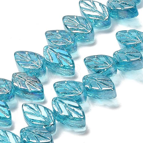Electroplate Glass Beads Strands EGLA-B004-02A-AB12-1