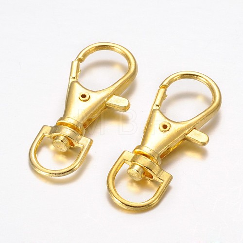 Alloy Swivel Lobster Claw Clasps E168-G-1