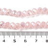 Baking Electroplate Glass Beads Strands DGLA-A039-J8mm-B14-4