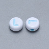 Craft Acrylic Horizontal Hole Letter Beads SACR-S201-11L-2