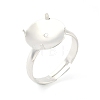 Adjustable Brass 4 Prong Ring Settings KK-K414-04C-S-1