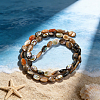 2 Strands Natural Paua Shell Beads Strands BSHE-PA0001-09-4