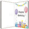 Bamboo Greeting Card & Paper Envelope with Bowknot AJEW-WH0202-007-2