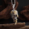 Snake Skull Alloy Gothic Pendant Box Chain Necklaces FS-WG2281F-01-3
