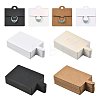 50Pcs Rectangle Foldable Paper Jewelry Display Cards for Rings CDIS-FS0001-31B-2