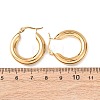 304 Stainless Steel Hoop Earrings X-EJEW-G458-02G-5