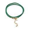 Nylon Milan Cord Necklace Making MAK-M028-01G-02-2
