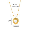 304 Stainless Steel & Imitation Pearl Pendant Necklaces for Women WGC3EE9-04-1