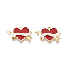 Alloy Enamel Pendants ENAM-T024-25A-G-1