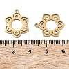 Hollow 201 Stainless Steel Pendants STAS-F337-10B-G-3