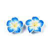 Handmade Polymer Clay 3D Flower Plumeria Beads LS-X-CLAY-Q192-30mm-05-4