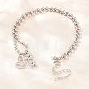 Mother's Day Brass Micro Pave Clear Cubic Zirconia Mom Heart Pendant Necklaces for Women NJEW-A071-06B-P-2